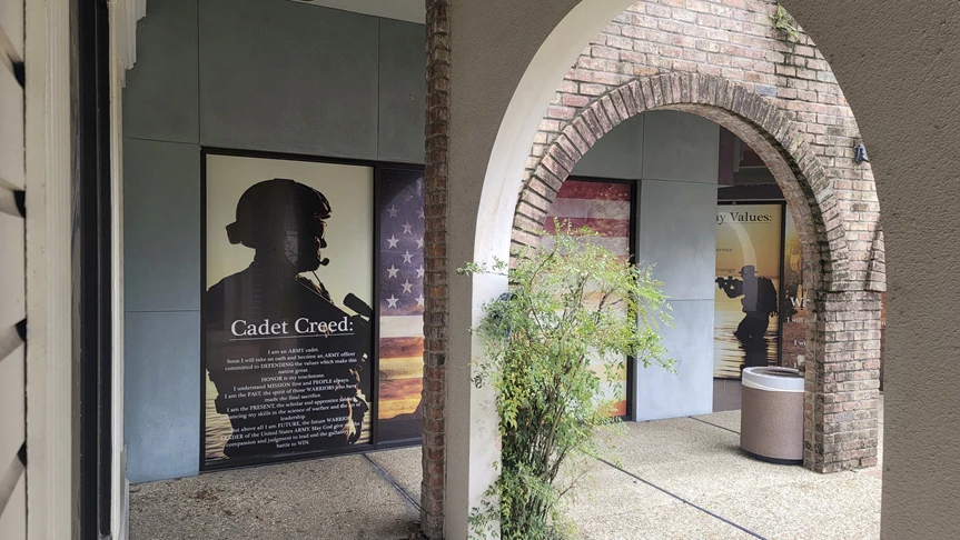 Window Graphics for Tulane University Army ROTC