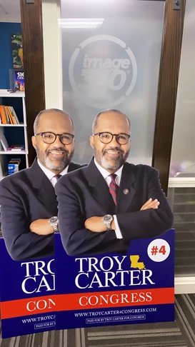 Custom Designed Political Campaign Signs for Troy Carter